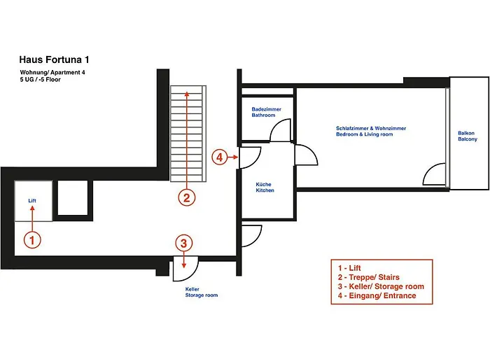 Fortuna 4 By Vacations, Panoramablick Auf Berge Und Parkplatz Inklusive Apartment Arosa